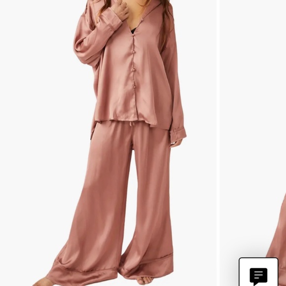 Free People FP Intimatley These Dreams Pajama Set Rose Tyre Dusty M Medium Med - Picture 4 of 14